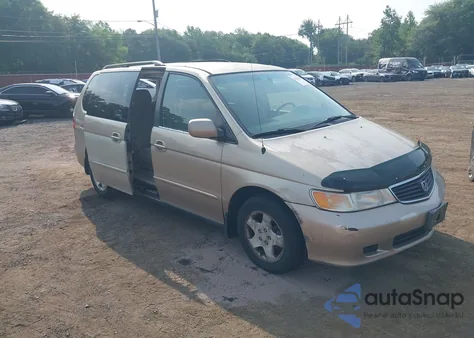 2000 Honda Odyssey Ex from USA, damaged, VIN 2HKRL1867YH585137